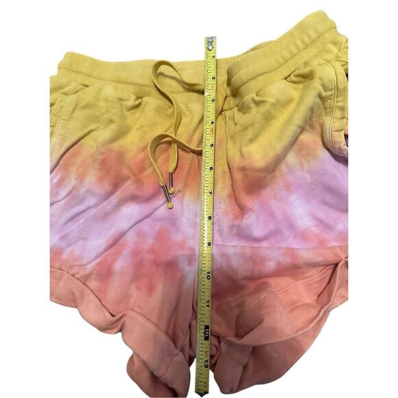 Young Fabulous & broke tie dye roll cuff pull on shorts Sz small YFB terry - Picture 1 of 8